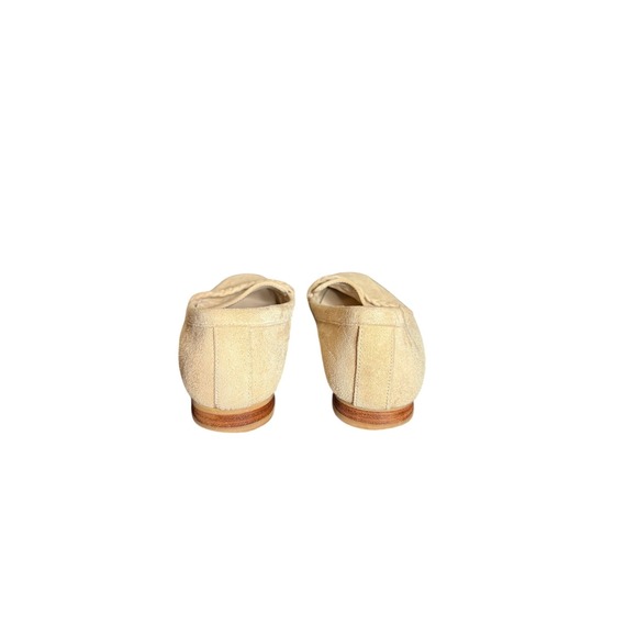 Joie Shoes - Joie Women Beige Suede Braided Square Toe Loafers Flats 12XSM235006 Size 7M